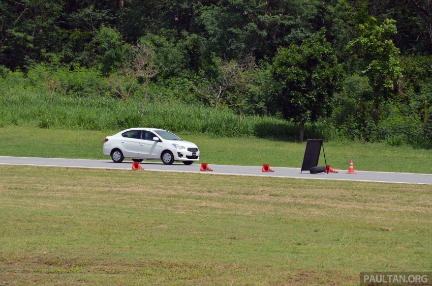 DRIVEN: Mitsubishi Attrage tried out on a Thai track 187842
