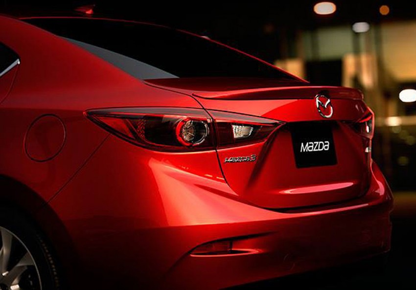 2014 Mazda 3 Sedan rear end teased – debut soon 184244