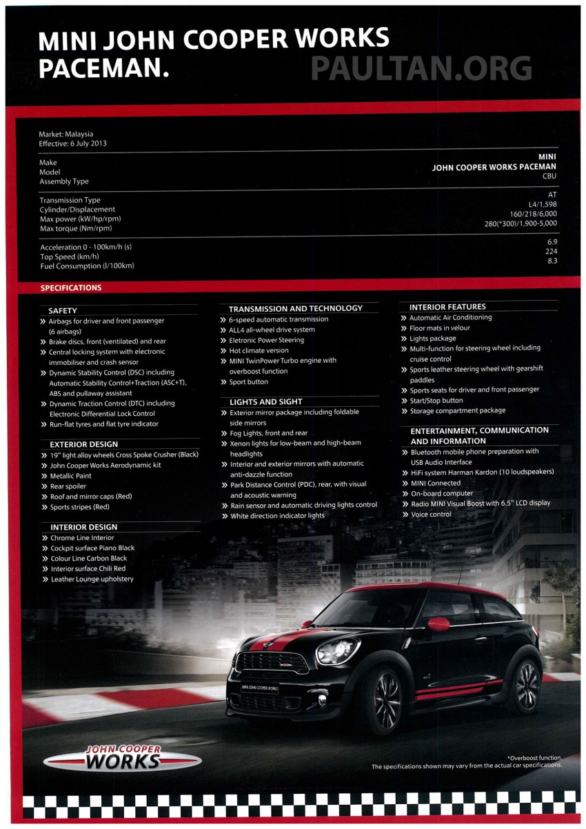 MINI JCW Hatch, Coupe, Countryman and Paceman now available in Malaysia – from RM279k to RM339k 185976