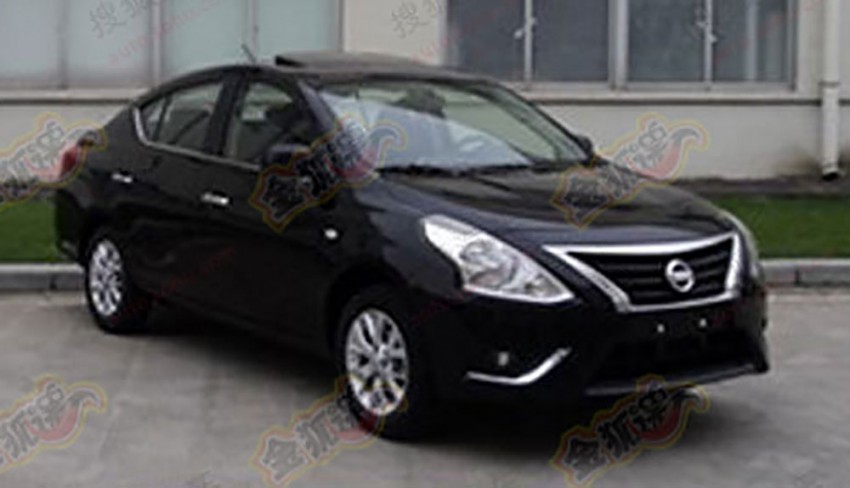 Nissan Almera facelift captured undisguised in China 189930