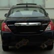 Nissan Almera facelift captured undisguised in China