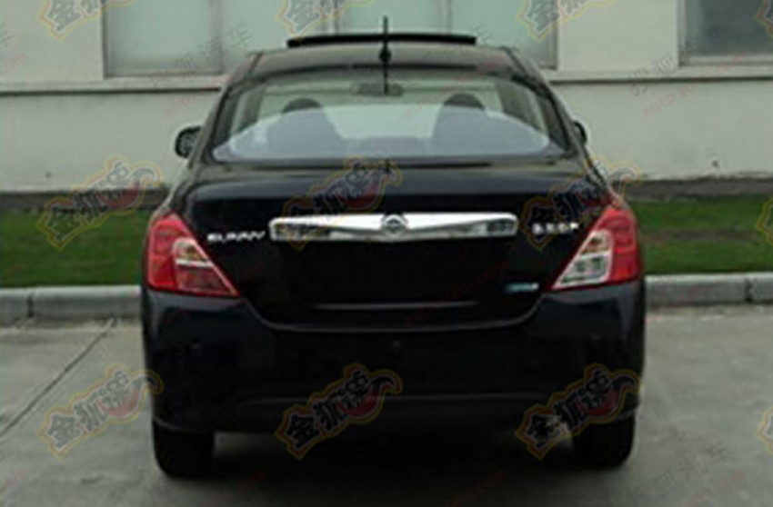 Nissan Almera facelift captured undisguised in China 189929