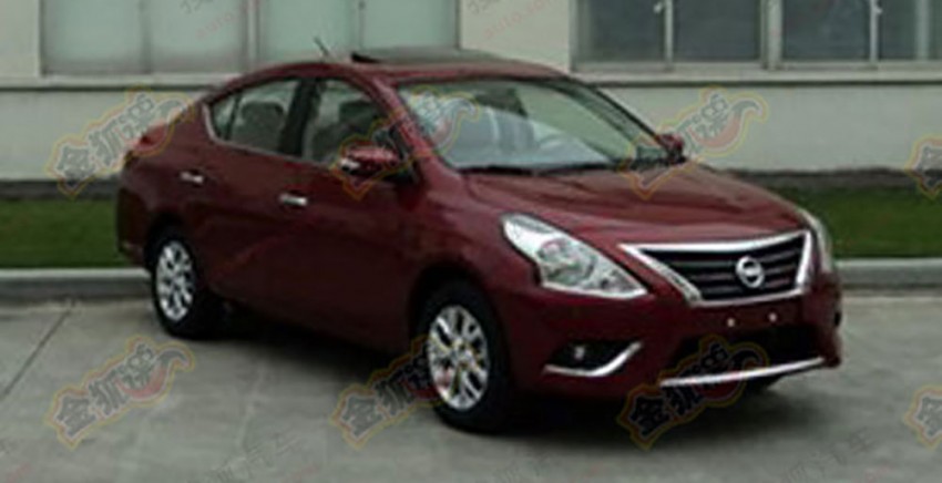 Nissan Almera facelift captured undisguised in China 189928