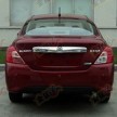 Nissan Almera facelift captured undisguised in China