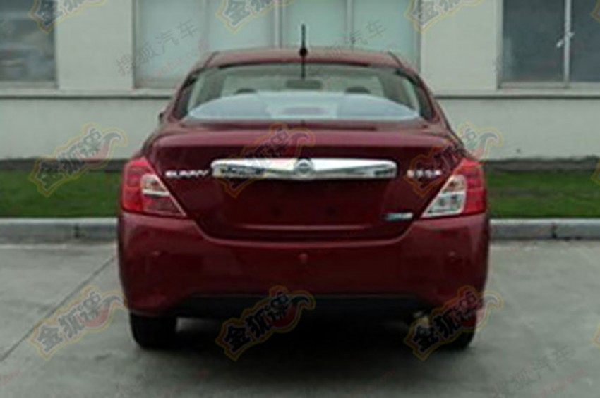 Nissan Almera facelift captured undisguised in China 189927