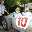 Rosberg blasts up Goodwood Hill in two Silver Arrows
