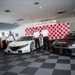 Honda, Nissan and Lexus entrants for the 2014 Super GT series pictured together at the Suzuka circuit
