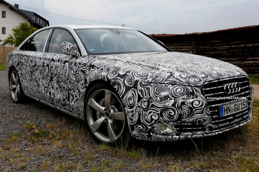 SPYSHOTS: Facelifted Audi A8, inside and out 191202