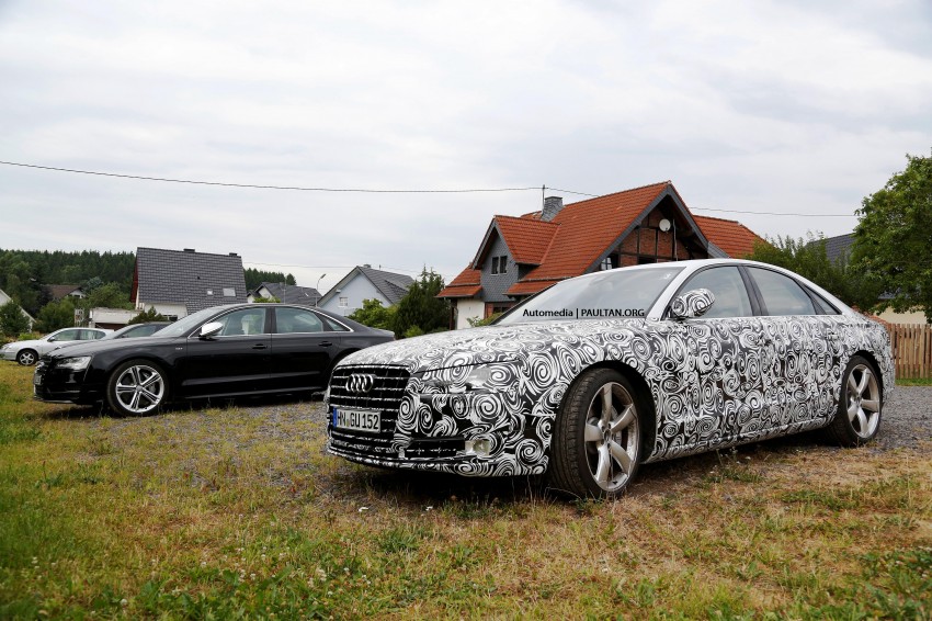 SPYSHOTS: Facelifted Audi A8, inside and out 191207
