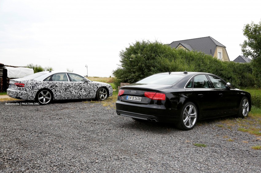SPYSHOTS: Facelifted Audi A8, inside and out 191208
