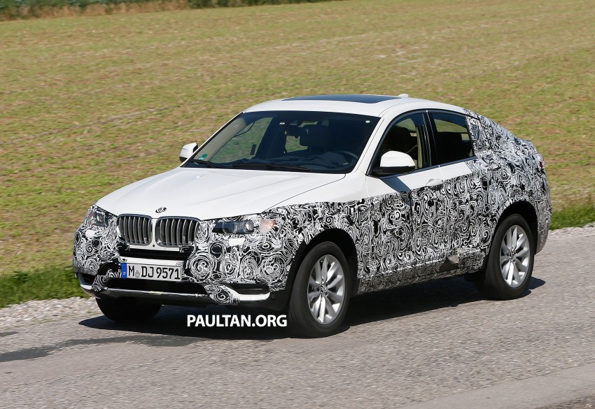 BMW X4 sighted again, still with lots of camo on 194497