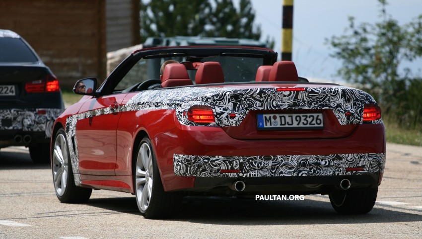BMW 435i M Sport Convertible sighted with top down 191936