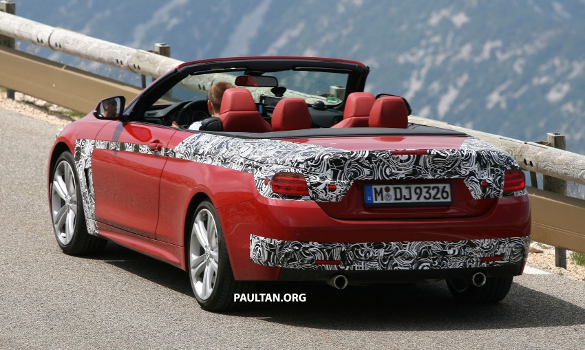 BMW 435i M Sport Convertible sighted with top down 191937