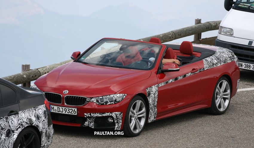 BMW 435i M Sport Convertible sighted with top down 191938