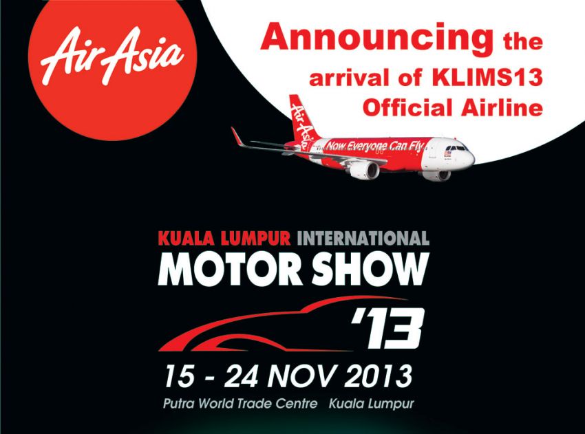 AirAsia is KLIMS13 official airline, air tickets to be won 191267