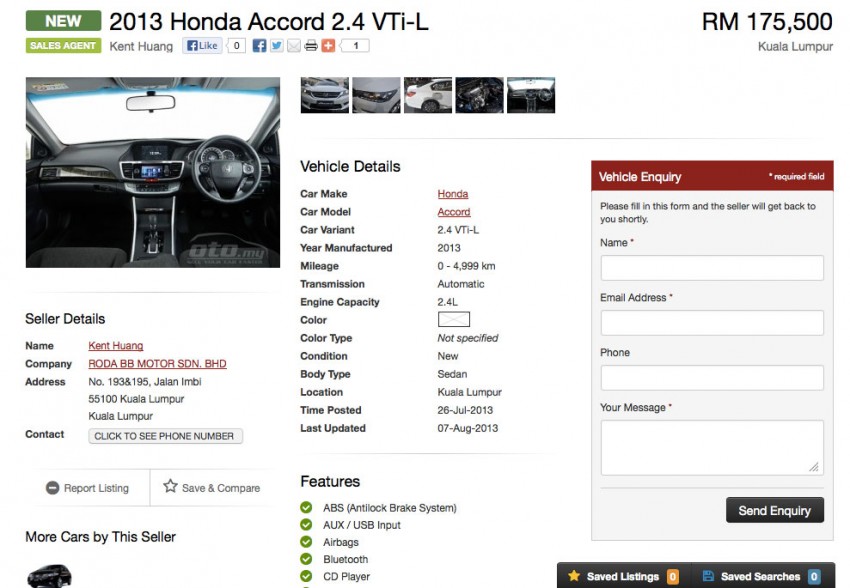 New Honda Accord appears on oto.my – Sept launch 193765