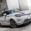 MG3 UK prices announced, range tops out at RM50k