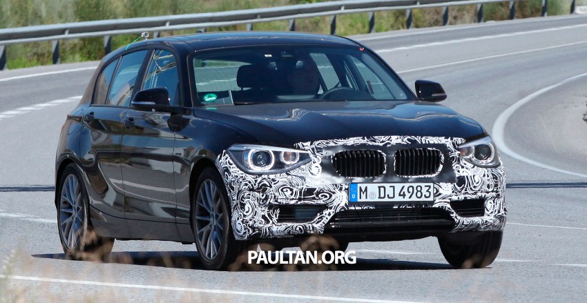 BMW 1-Series LCI facelift sighted again on test 196803