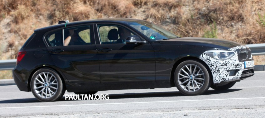 BMW 1-Series LCI facelift sighted again on test 196802
