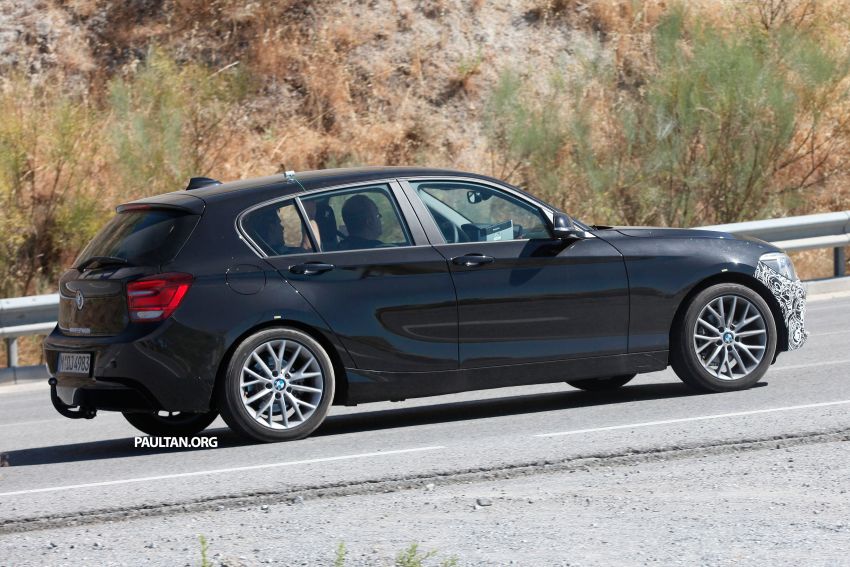 BMW 1-Series LCI facelift sighted again on test 196799