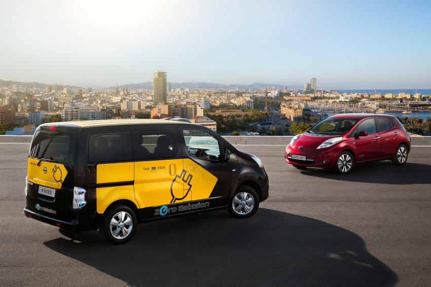 Barcelona to use Nissan e-NV200 electric taxi cabs 198191