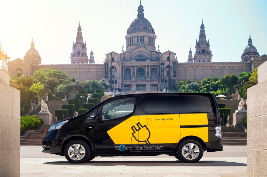 Barcelona to use Nissan e-NV200 electric taxi cabs 198193