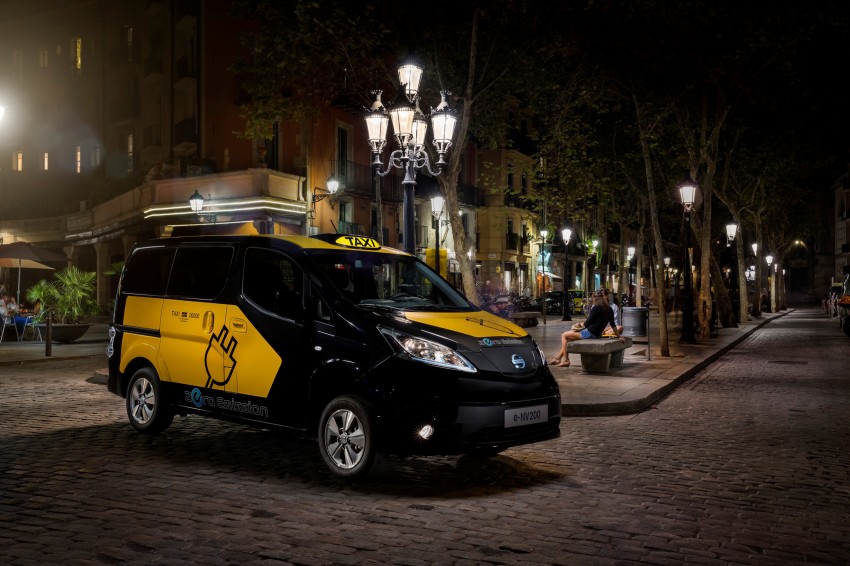 Barcelona to use Nissan e-NV200 electric taxi cabs 198215