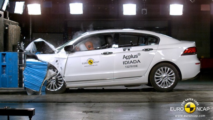 Qoros 3 Sedan is first Chinese car to get 5-star Euro NCAP rating; highest score achieved this year 201467