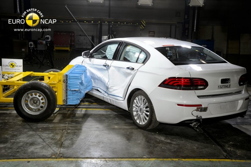 Qoros 3 Sedan is first Chinese car to get 5-star Euro NCAP rating; highest score achieved this year 201469
