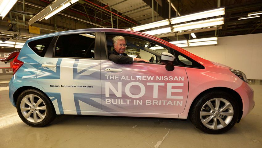 Production of new Nissan Note starts in Sunderland 199389