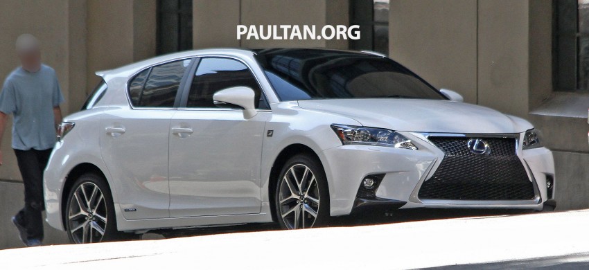Lexus CT 200h F-Sport facelift completely undisguised 204766