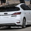 Lexus CT 200h F-Sport facelift completely undisguised