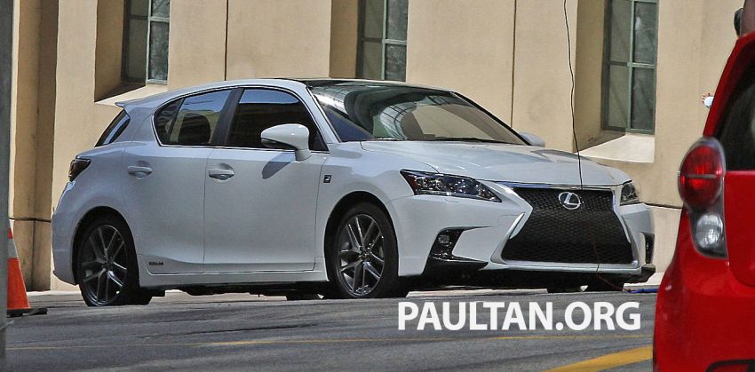 Lexus CT 200h F-Sport facelift completely undisguised 204761