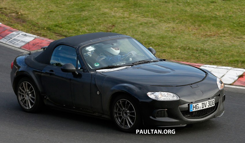 SPYSHOTS: 2015 Mazda MX-5 mule lapping the ‘Ring 206544