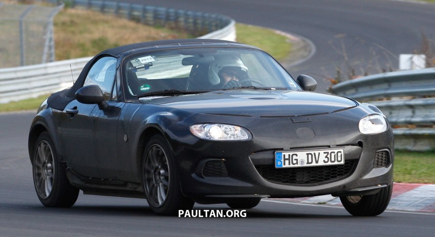 SPYSHOTS: 2015 Mazda MX-5 mule lapping the ‘Ring 206554