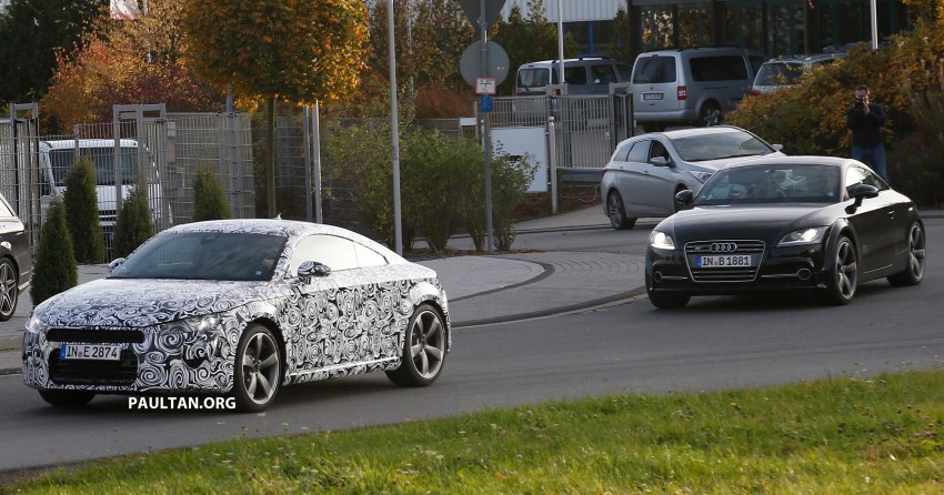 SPIED: 2015 Audi TT benchmarked against RCZ, SLK 205716