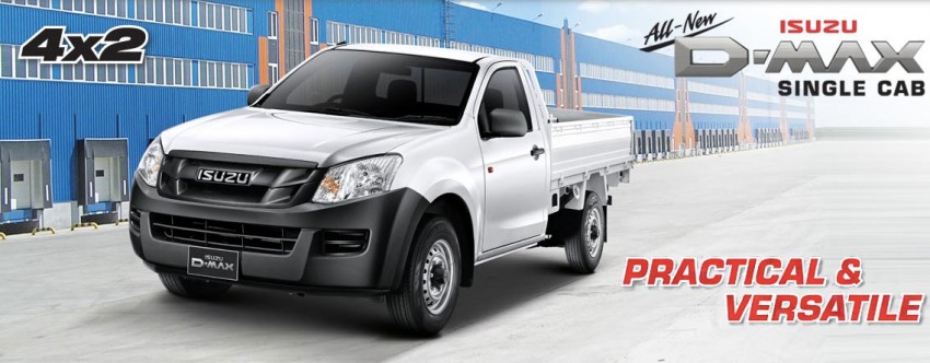 Isuzu D-Max Single Cab – 4X2 and 4X4, from RM60k 205599