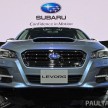 Subaru Levorg to be launched in Malaysia in Q2 2016