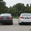 Lexus ES – space comparison vs S-Class (and Camry)
