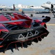 Lamborghini Veneno Roadster, on an aircraft carrier