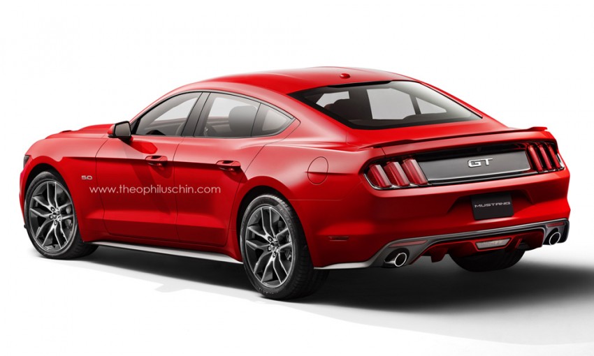 Ford Mustang Sedan rendered – is there a market? 219051