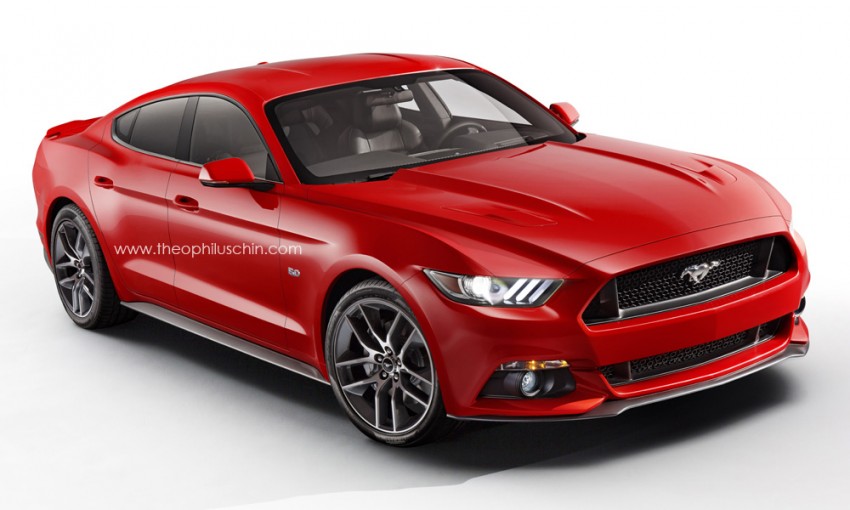 Ford Mustang Sedan rendered – is there a market? 219053