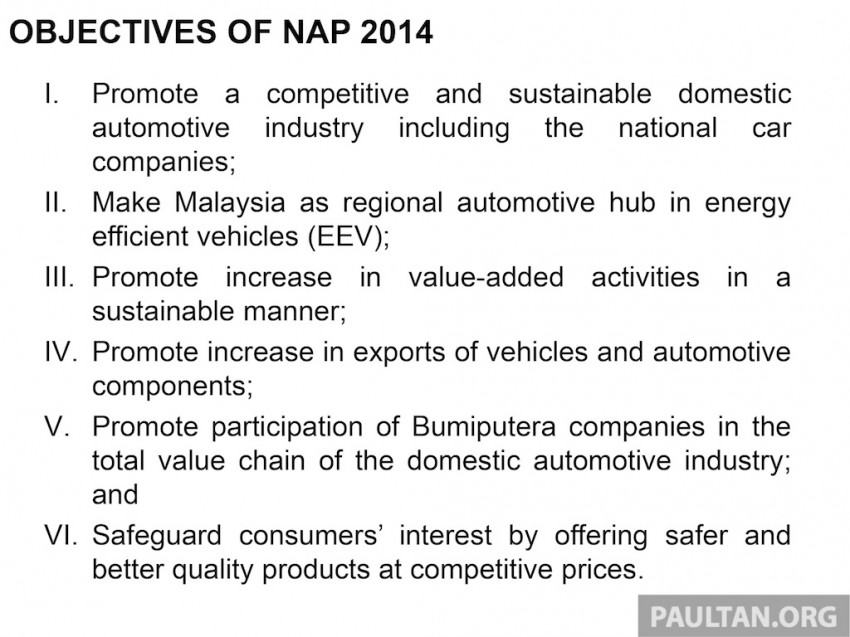 National Automotive Policy (NAP 2014) full text by MITI 223365