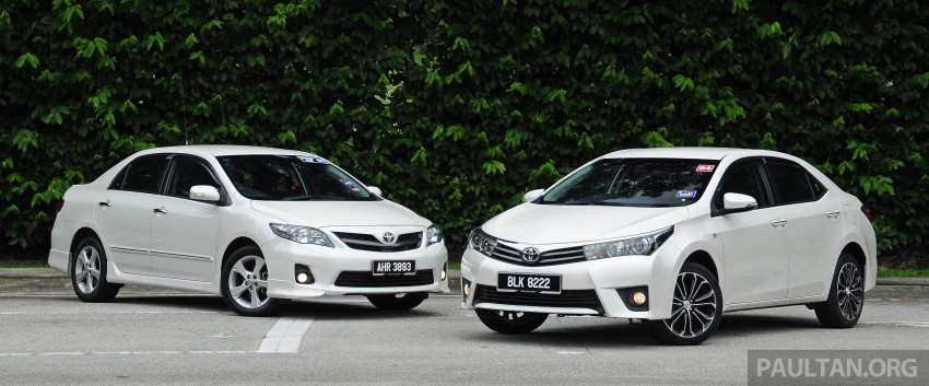 GALLERY: Old and new Toyota Corolla Altis compared 222543