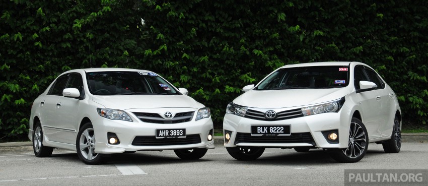 GALLERY: Old and new Toyota Corolla Altis compared 222544