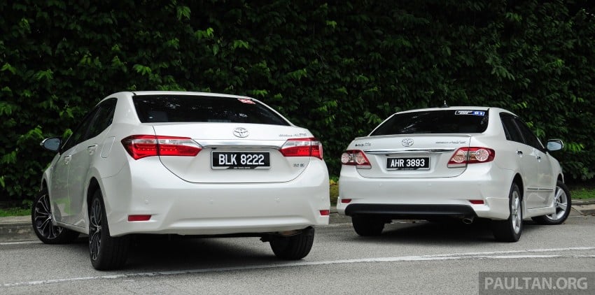 GALLERY: Old and new Toyota Corolla Altis compared 222546