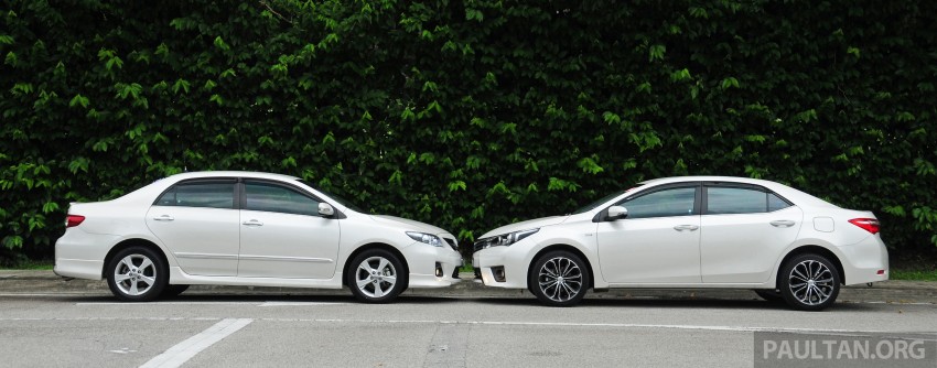 GALLERY: Old and new Toyota Corolla Altis compared 222552