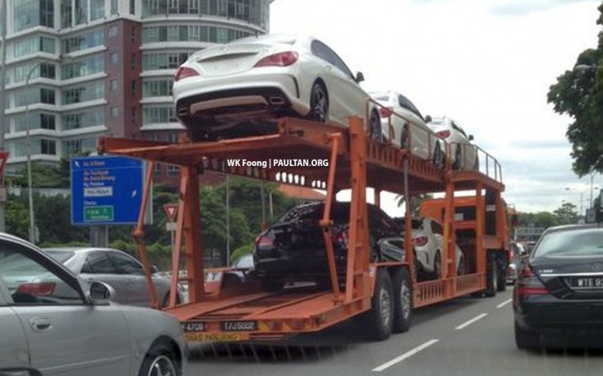SPIED: Mercedes-Benz CLA-Class, by transporter load Image #221739