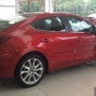 Mazda 3 CKD on display at Mid Valley from April 8-12
