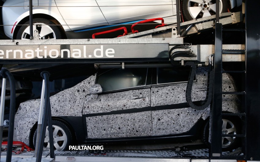 Proton P2-30A Global Small Car snapped on trailer in snowy Europe during cold weather testing 221920
